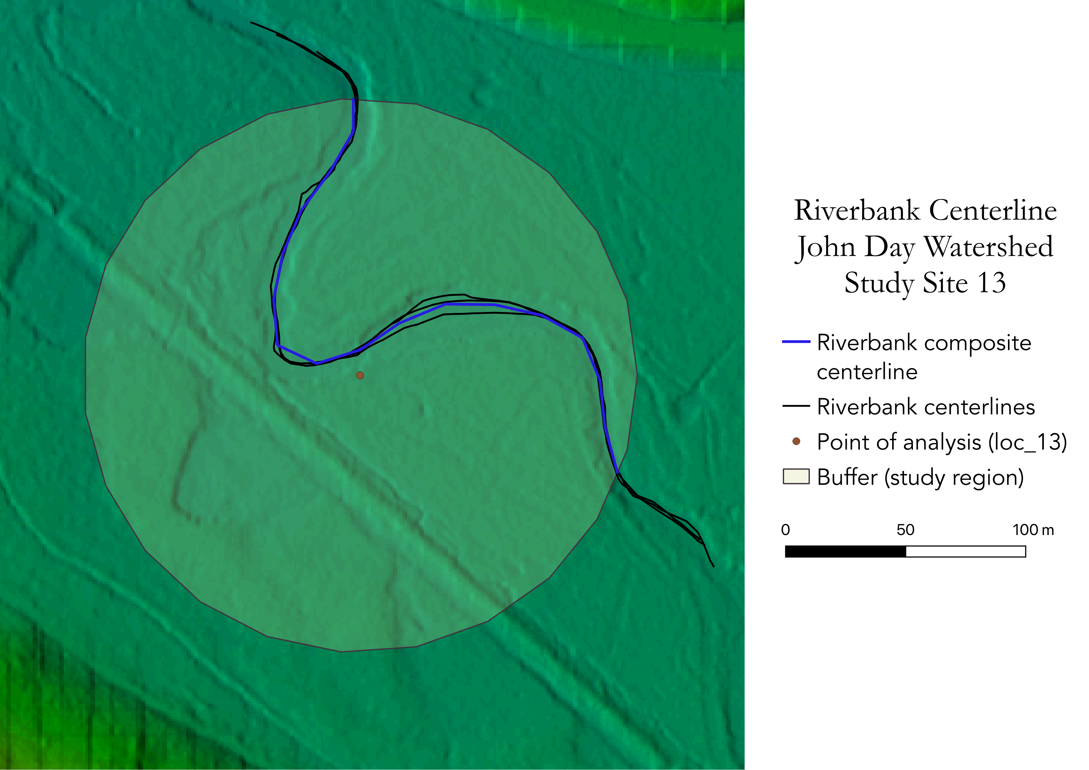 Figure 4: Composite stream centerline